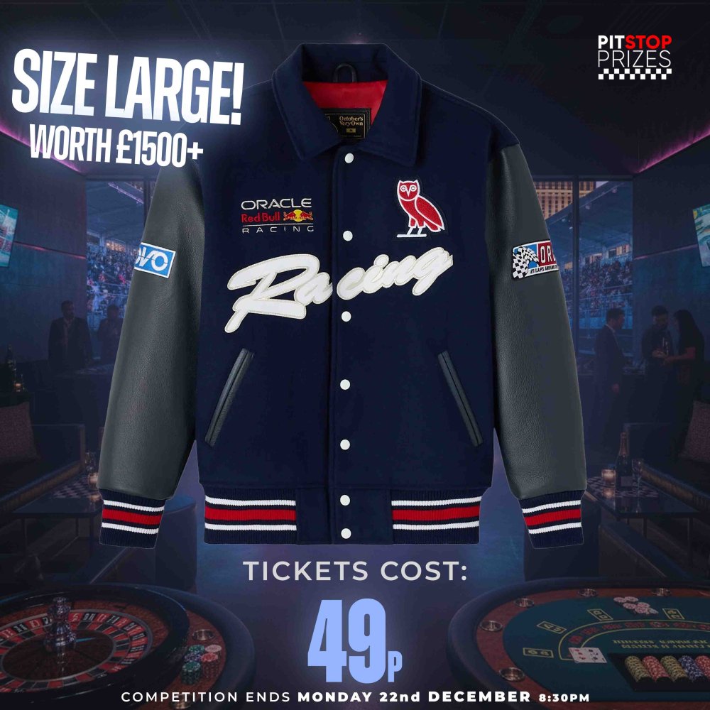 49p: OVO x RED BULL RACING VARISTY JACKET! WORTH £1500+