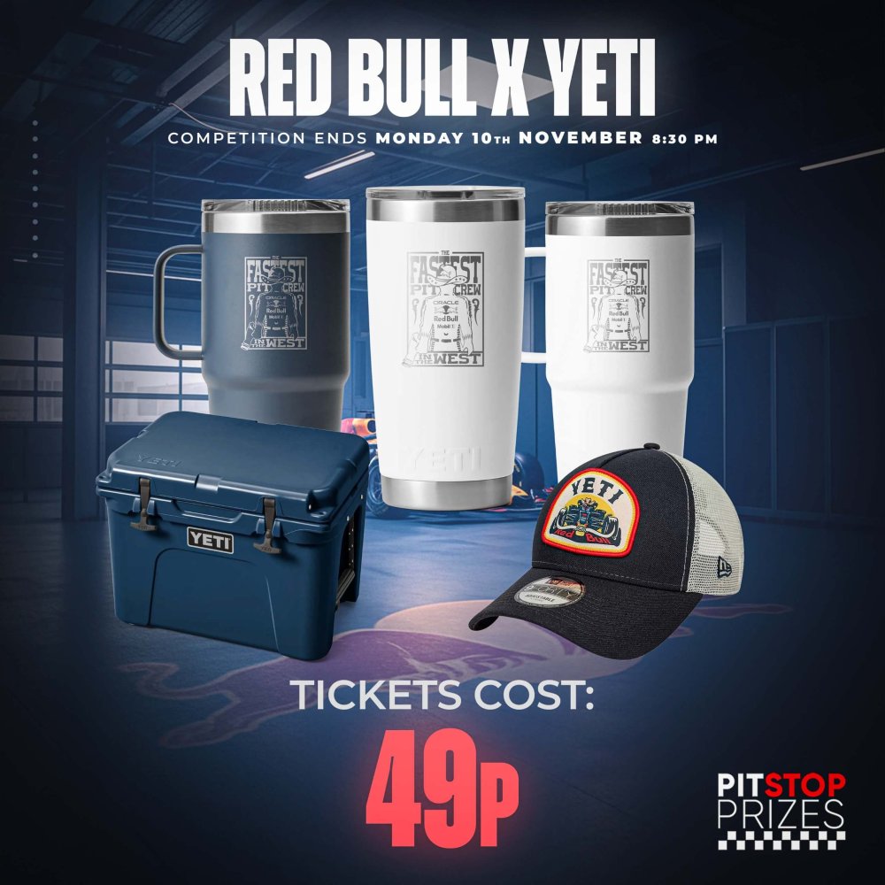 49p: RED BULL x YETI! 350+ INSTANT WINS!
