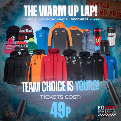 49p: THE WARM-UP LAP! 1000+ INSTANT WINS!
