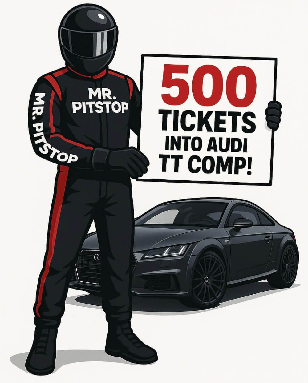 10p: 500 TICKETS INTO AUDI TT COMP!