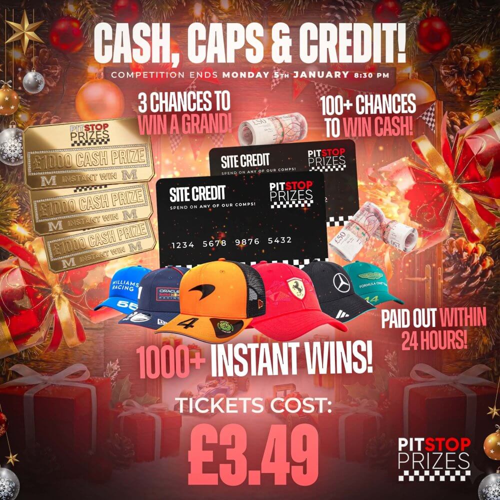 £3.49: CHRISTMAS CRACKER - CASH, CAPS & CREDIT! 100+ CHANCES TO WIN CASH!