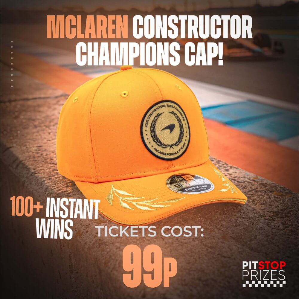 99p: McLaren Racing Champions 2025 Caps! 100+ INSTANT WINS!