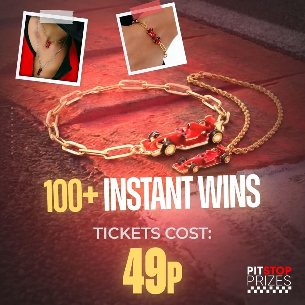 49p: NECKLACE & BRACELETS! 100+ INSTANT WINS!
