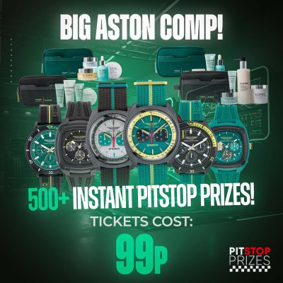 99p: BIG ASTON COMP! 500+ INSTANT PRIZES!