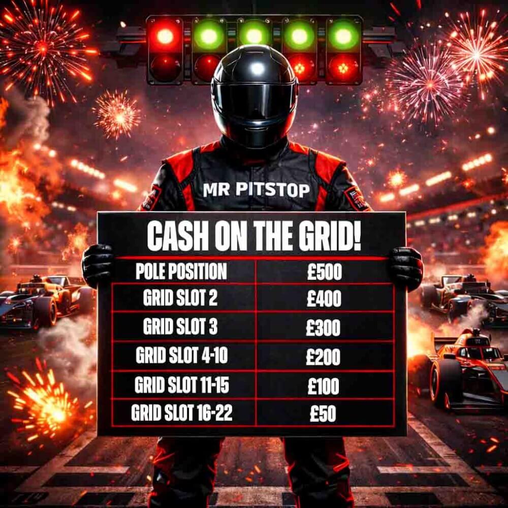 £3.49: CASH ON THE GRID! 22 CHANCES TO WIN CASH!