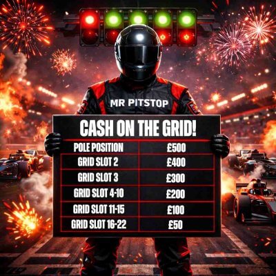 £3.49: CASH ON THE GRID! 22 CHANCES TO WIN CASH!