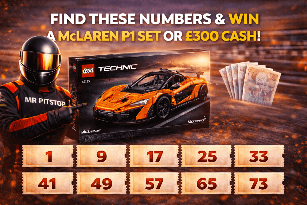 59p: BIG LEGO COMP! 10,000+ INSTANT PITSTOP PRIZES! - Image 3