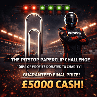 99p: THE PITSTOP PAPERCLIP CHALLENGE! £5000 GUARANTEED!