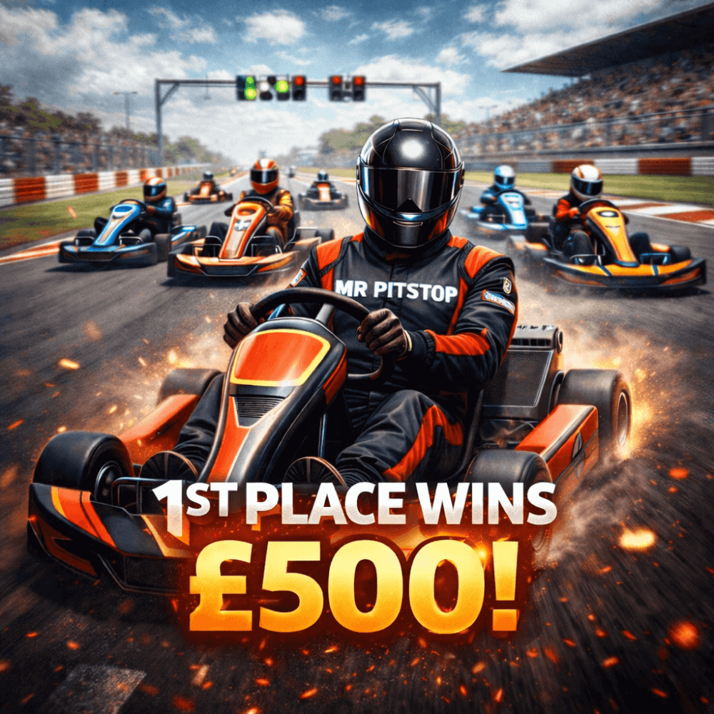 £5: GO KART RACE! ONLY 150 SPOTS! WIN £500!