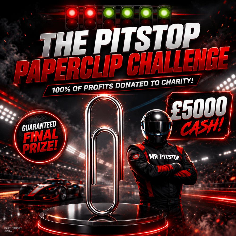 99p: THE PITSTOP PAPERCLIP CHALLENGE! £5000 GUARANTEED!