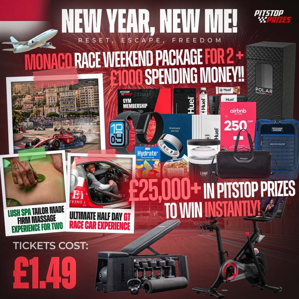 £1.49: MONACO RACE WEEKEND FOR 2 + £1000! £25k+ OF INSTANT PITSTOP PRIZES!!