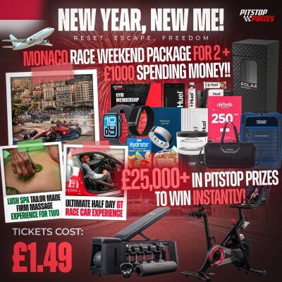 £1.49: MONACO RACE WEEKEND FOR 2 + £1000! £25k+ OF INSTANT PITSTOP PRIZES!!