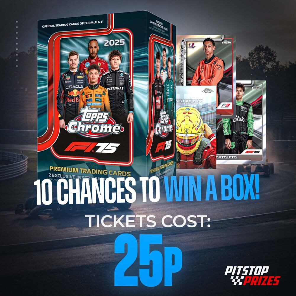 25p: Formula 1 Topps Chrome Value Box! 10 CHANCES TO WIN!