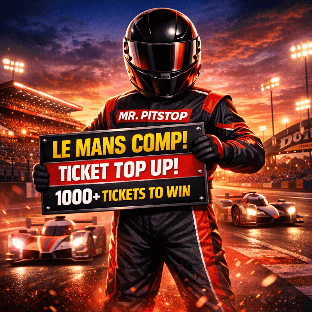 £5: LE MANS TICKET TOP UP! 1000+ TICKETS TO WIN!