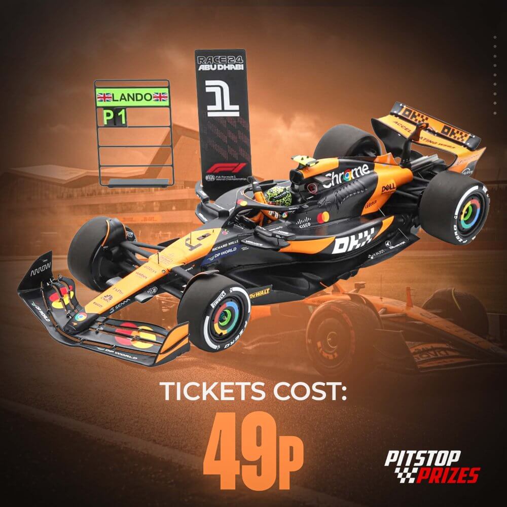 49p: McLaren Racing MCL38 Lando Norris 2024 Abu Dhabi Winner Car - 1:18 Scale