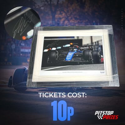 10p: SIGNED BY ALEX ALBON! MONACO FRAMED PHOTO!