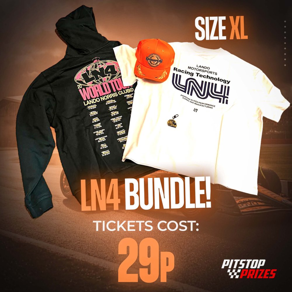 29p: LN4 BUNDLE SIZE XL OR £100 PITSTOP CREDIT!