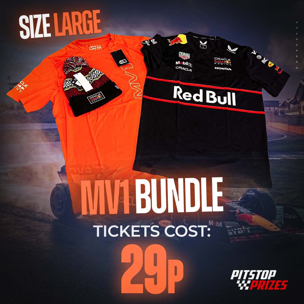 29p: MV1/RED BULL BUNDLE SIZE LARGE OR £50 PITSTOP CREDIT!