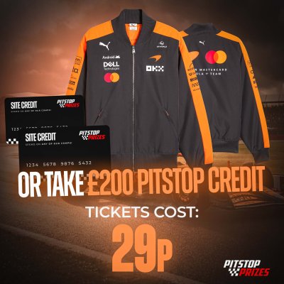 29p: 2026 MCLAREN BOMBER JACKET OR £200 PITSTOP CREDIT!