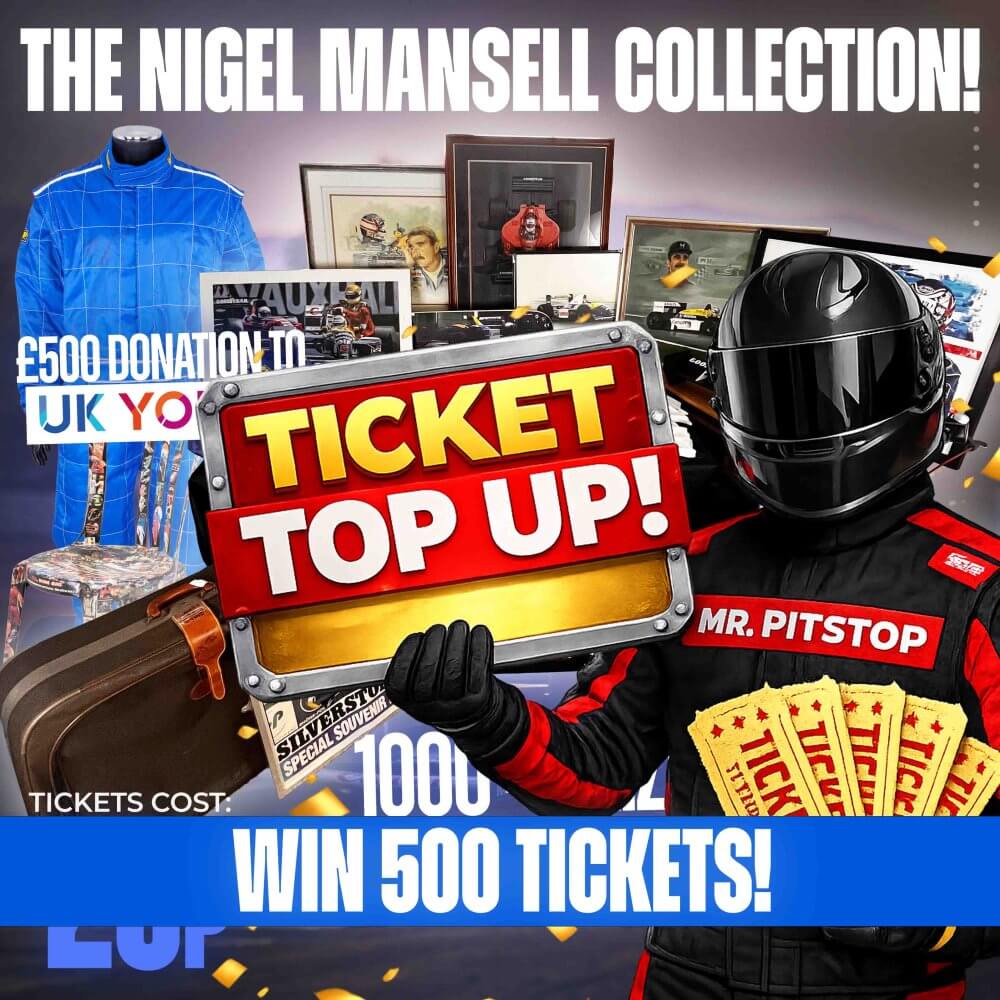 99p: TICKET TOP UP! 500 TICKETS INTO MANSELL COMP!