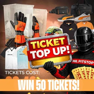 99p: TICKET TOP UP! 50 TICKETS INTO SIGNED GLOVED COMP!