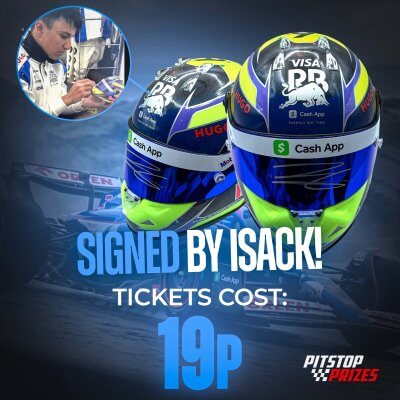 19p: SIGNED BY ISACK! 1:2 SCALE HELMET!