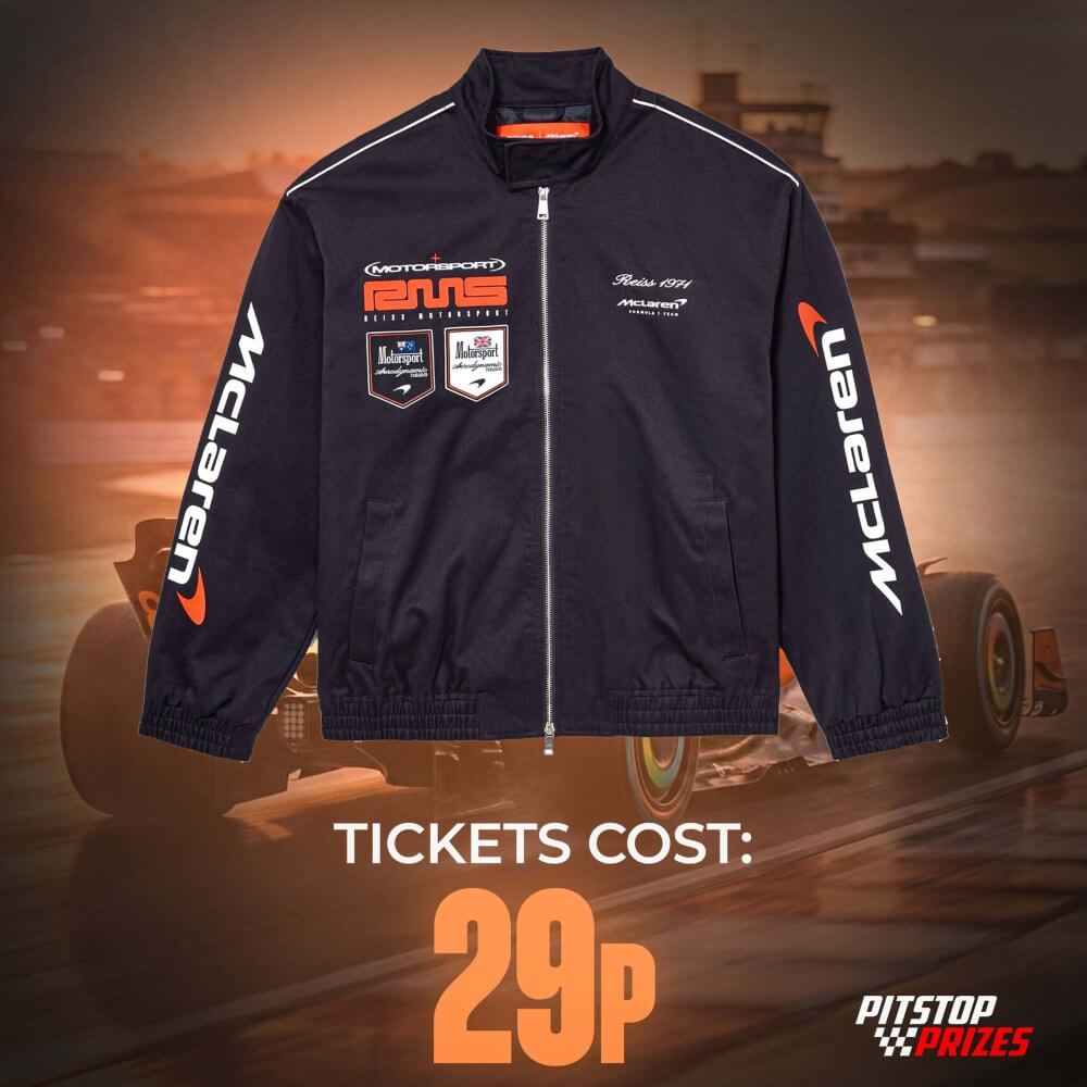 29P: Reiss X McLaren Racing Logo Jacket Unisex-Fit in Navy