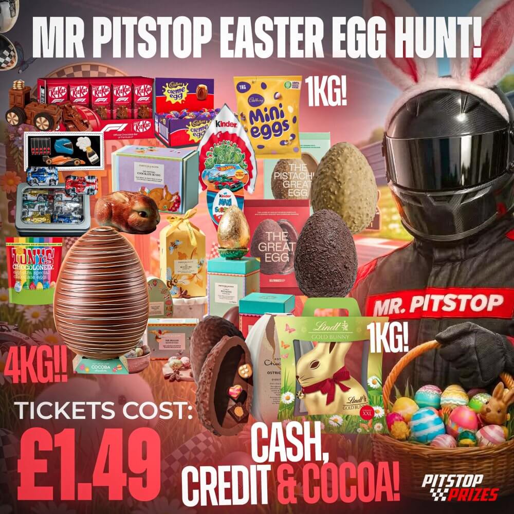 £1.49: MR PITSTOP'S EASTER EGG HUNT! CASH, CREDIT + COCOA!