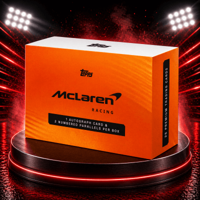 49p: ALL NEW TOPPS MCLAREN RACING TRADING CARD SET!