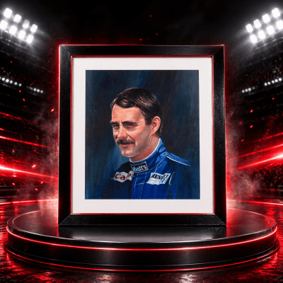 10p: NIGEL MANSELL FRAMED PRINT!