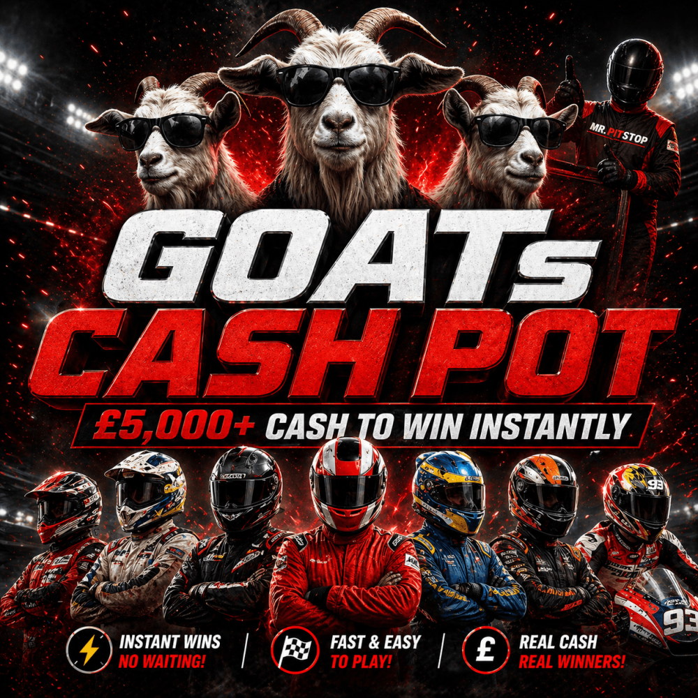 £5: GOATs CASH POT! £5000+ CASH TO WIN!