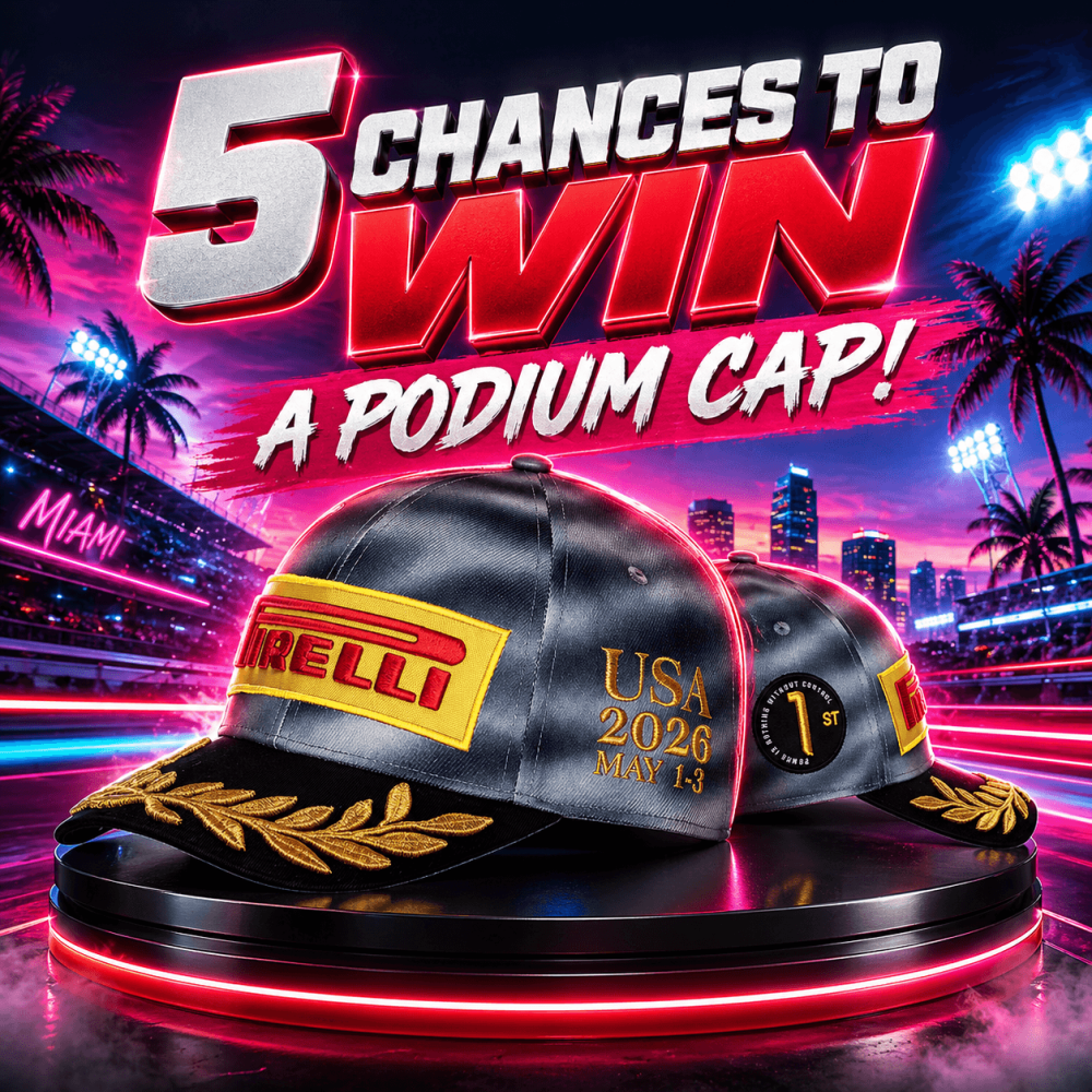 99P: 5 CHANCES TO WIN A MIAMI PODIUM CAP!