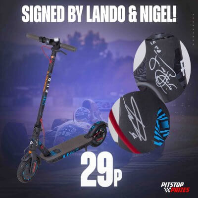 29P: USED BY LANDO - SIGNED BY NIGEL & LANDO!