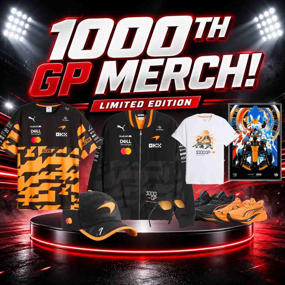 99P: SPECIAL EDITION 1000TH GP MERCH!