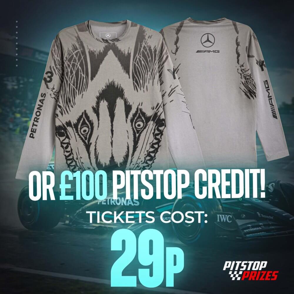 29p: Y-3 MERCEDES - AMG PETRONAS FORMULA 1 TEAM WOLF GRAPHIC LONG SLEEVE T-Shirt