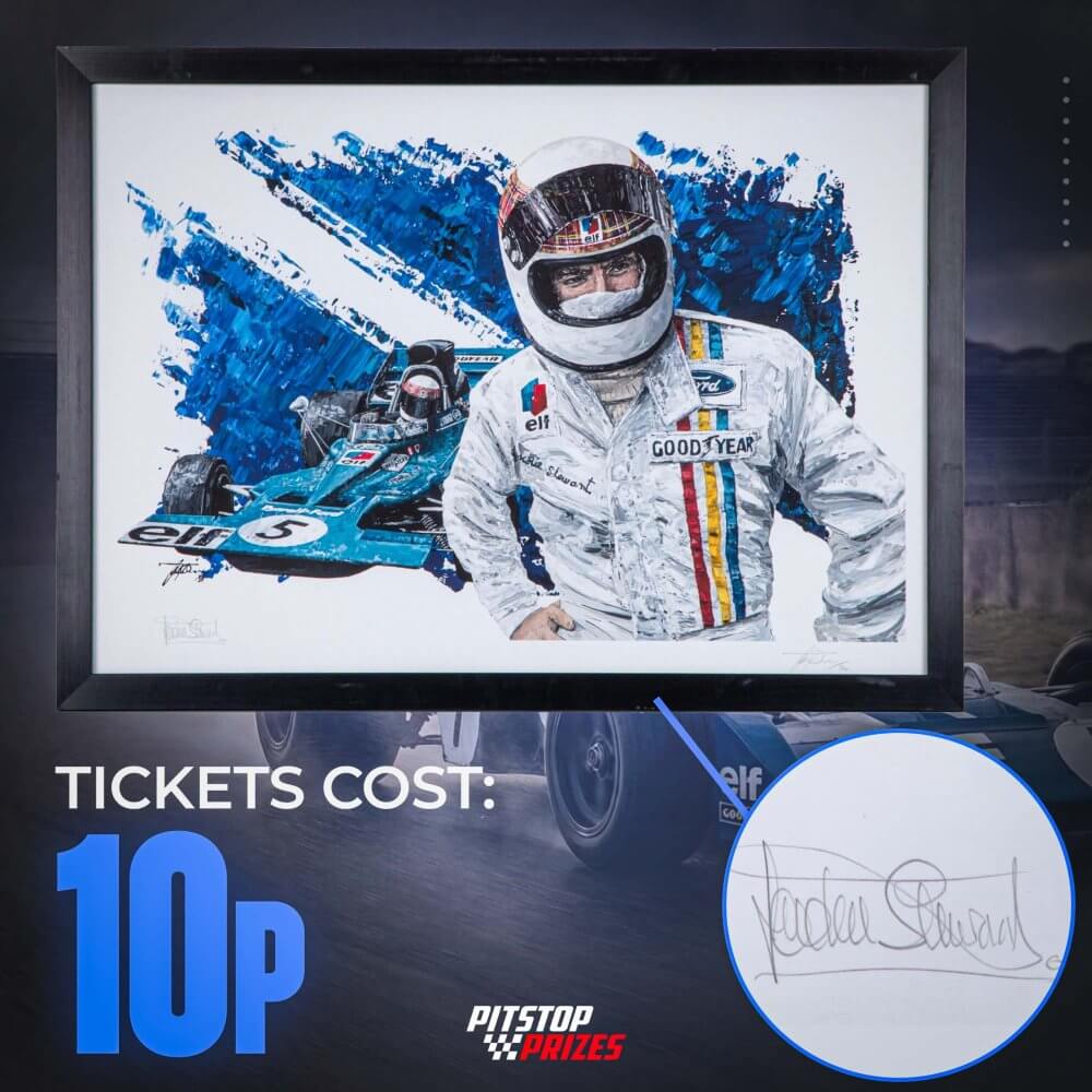 10p: SIGNED BY JACKIE STEWART! LIMITED EDITION!