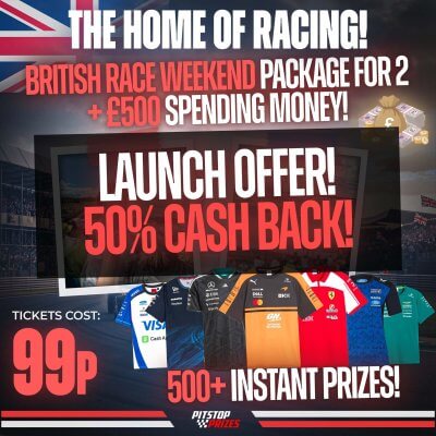 99p: BRITISH RACE WEEKEND FOR 2 + £500! 500+ INSTANT PRIZES!