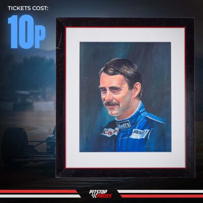 10p: NIGEL MANSELL FRAMED PRINT!