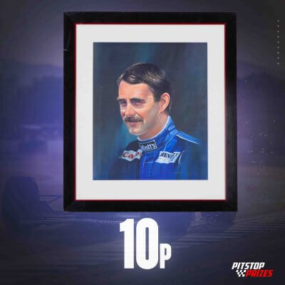10p: NIGEL MANSELL FRAMED PRINT!