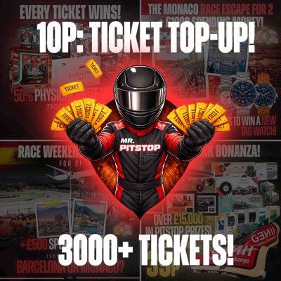 10p: BIG TICKET TOP UP COMP! 3000+ TICKETS!
