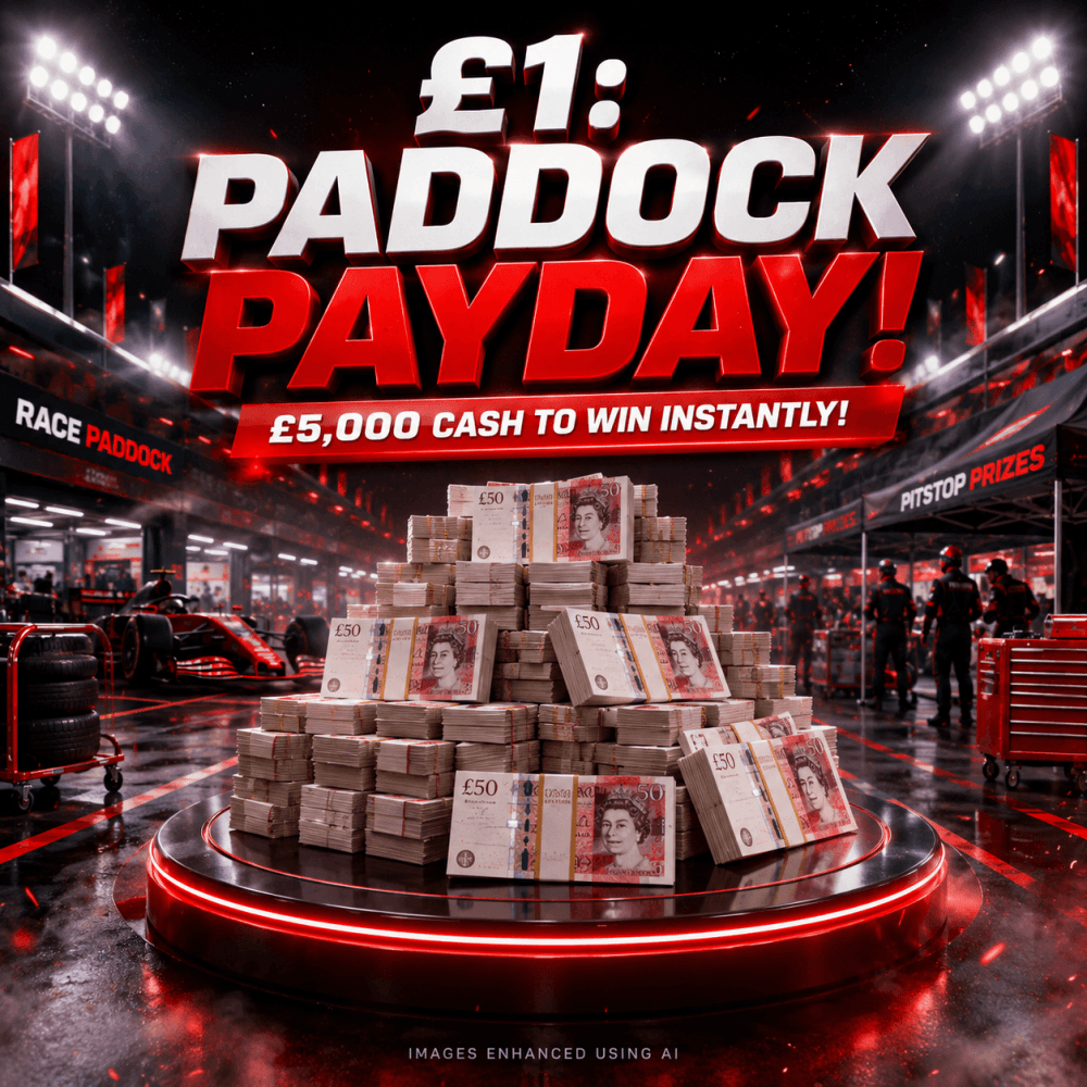 £1: PADDOCK PAYDAY! £5000+ TO WIN INSTANTLY!