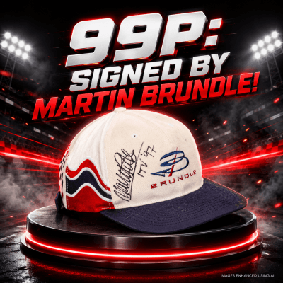 99P: SIGNED BY MARTIN BRUNDLE!