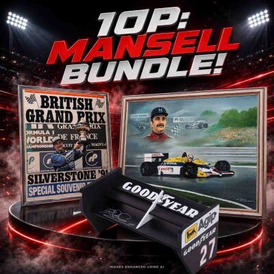 10P: MANSELL BUNDLE! SIGNED BY MANSELL!