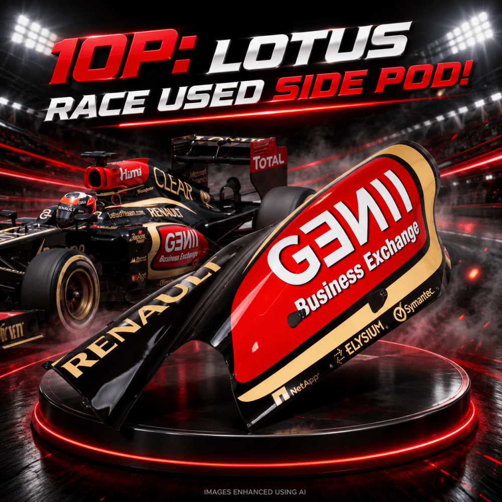10P: LOTUS RACE USED SIDE POD!