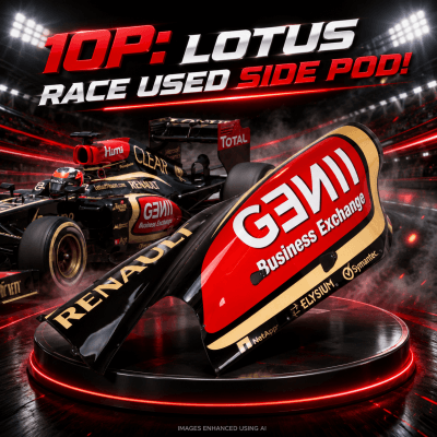 10P: LOTUS RACE USED SIDE POD!