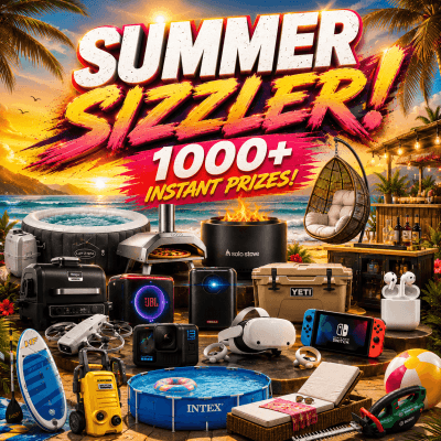 £1.95: SUMMER SIZZLER! 1000+ INSTANT PRIZES!