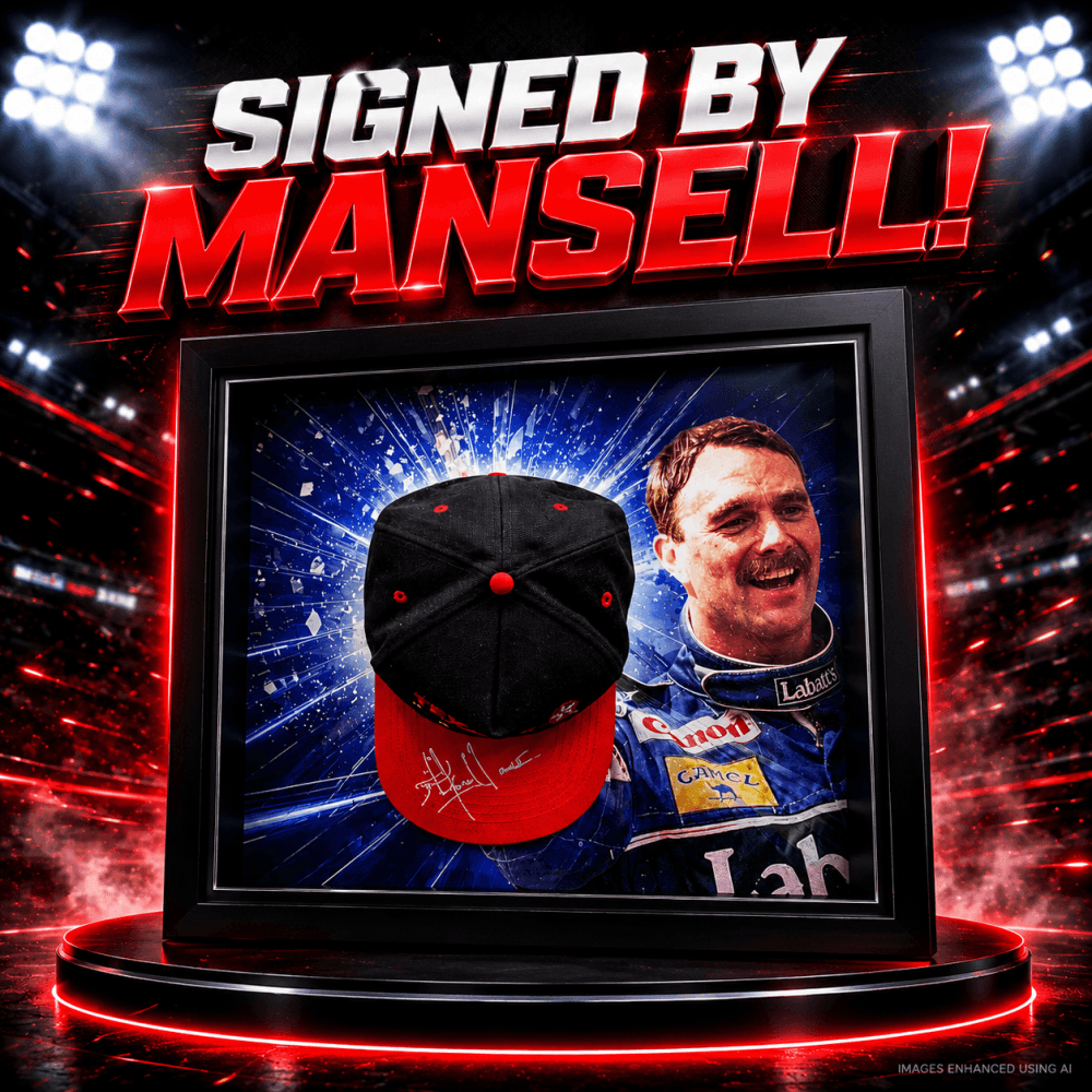 £5: SIGNED BY NIGEL MANSELL!