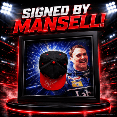 £5: SIGNED BY NIGEL MANSELL!