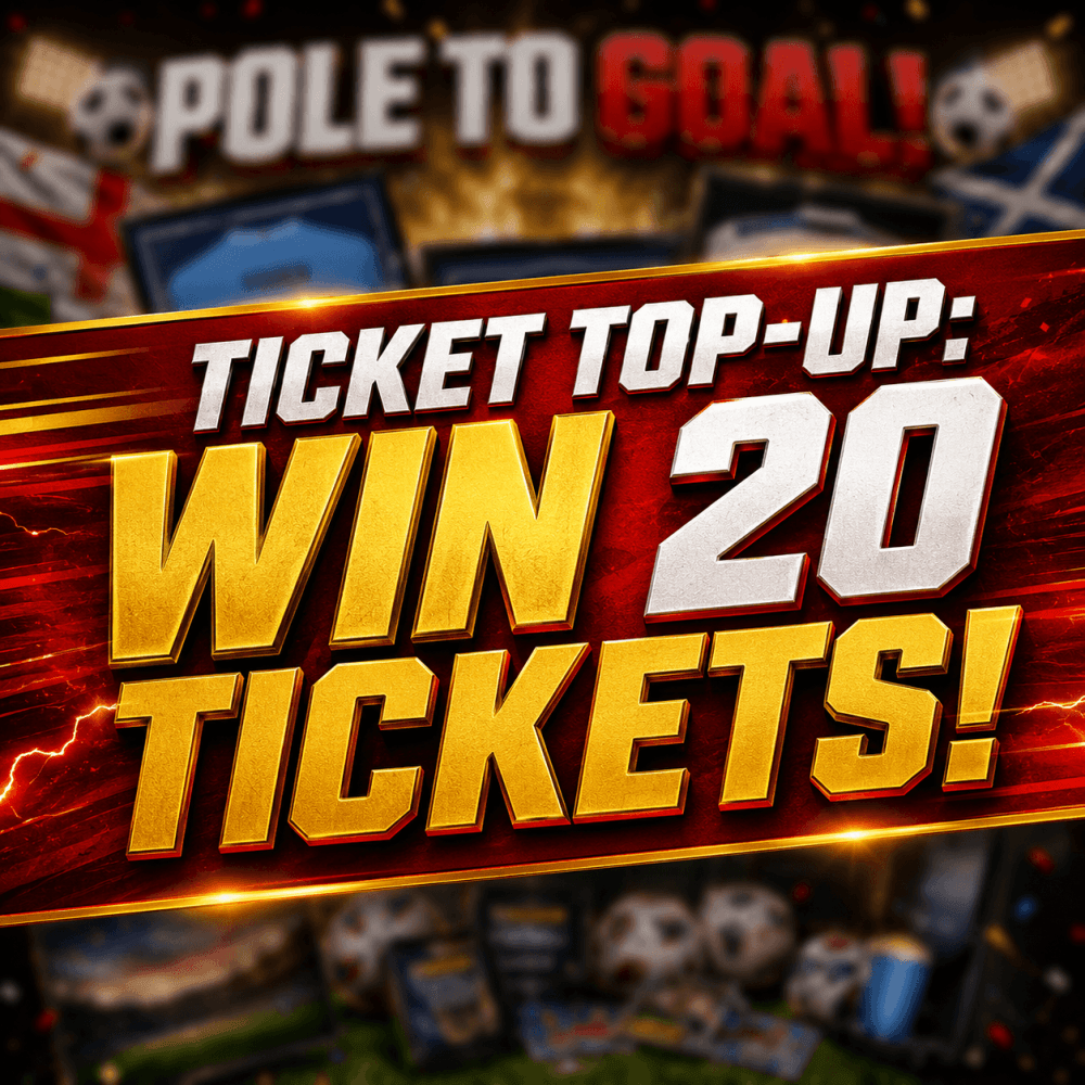 99p: 20 TICKETS INTO POLE TO GOAL COMP!
