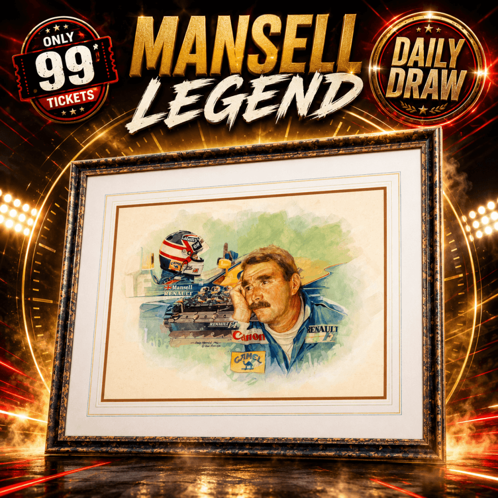 £1.49: MANSELL FRAMED PRINT